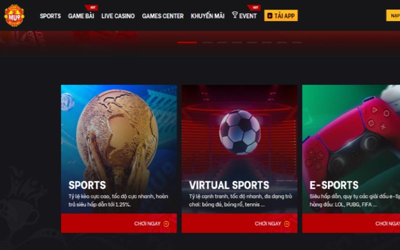 Review MU9 - Trang tài xỉu uy tín từ Anh Quốc 2 Ưu điểm MU9